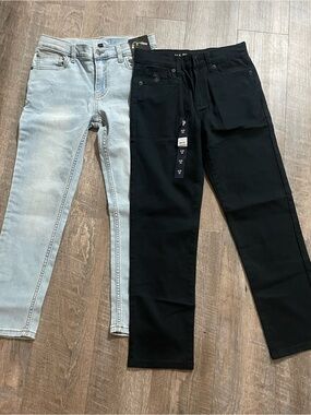 Boys Black Slim Jeans 2 pairs. Art Class and Polo. Size 10. NWT.